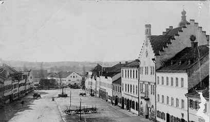 Marktplatz von Norden um 1900